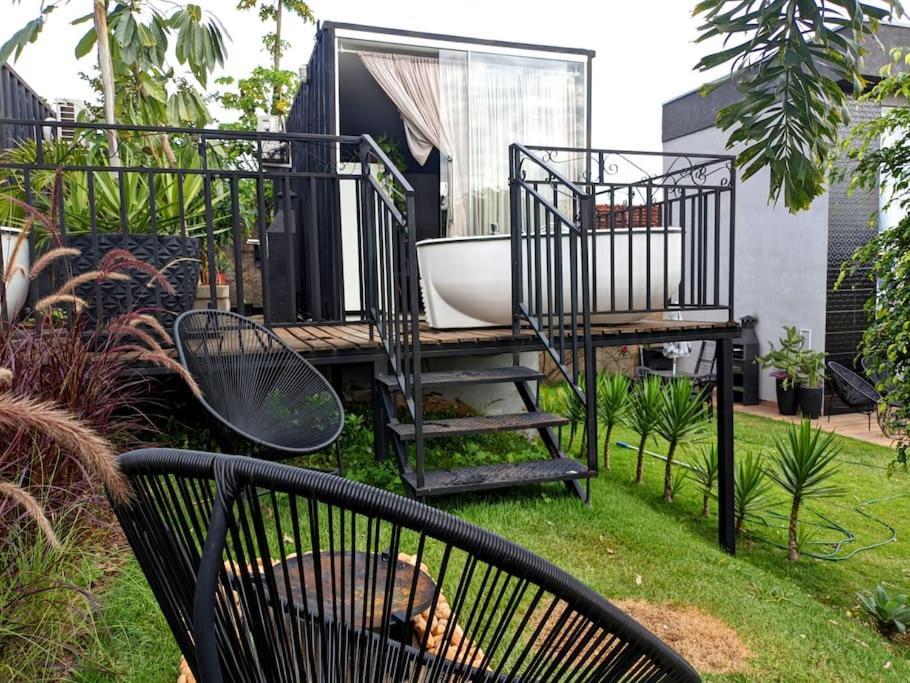 Tiny House Paraiso Minicasas Com Hidromassagem Pouso Alegre Bagian luar foto